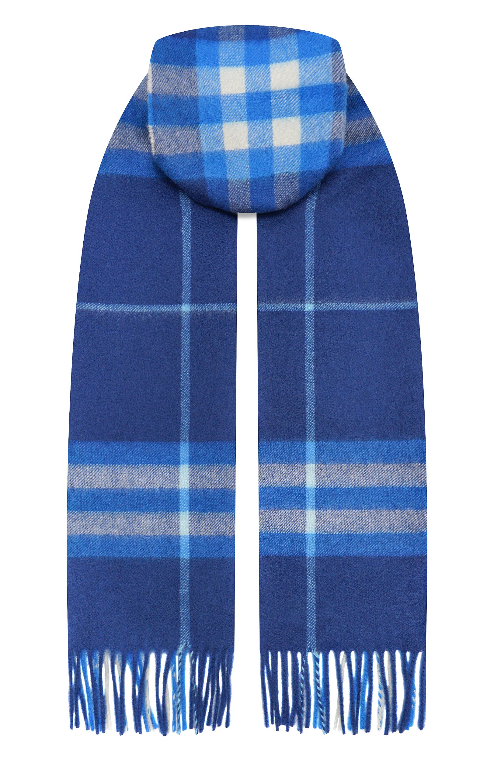 Кашемировый шарф BURBERRY синего цвета по цене 76250 руб., арт. 8125001, фото 1 Кашемировый шарф BURBERRY, арт. 8125001, фото 1