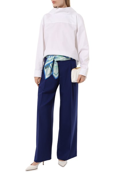 Шерстяные брюки GOOROO синего цвета по цене 62910 руб., арт. P132-3000-444-FW24, фото 2 Шерстяные брюки GOOROO, арт. P132-3000-444-FW24, фото 2