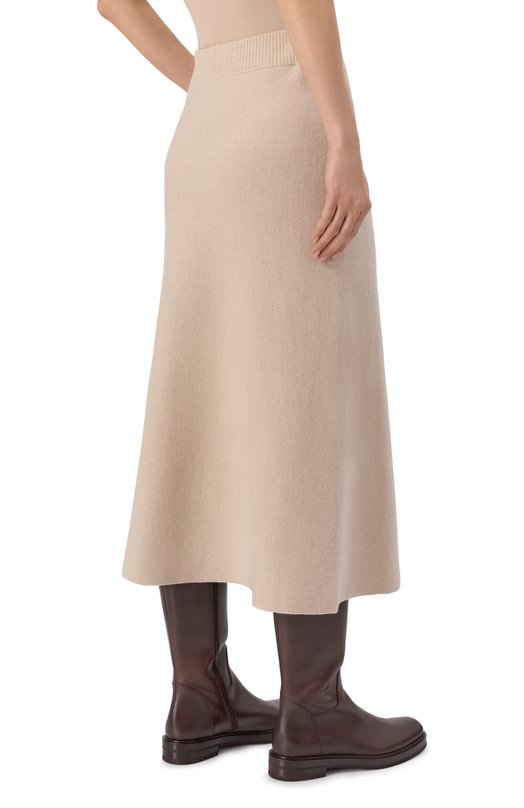 Юбка из кашемира и шерсти Agnona KG10050E/1E120NE Бежевый  KG10050E/1E120NE Фото 4