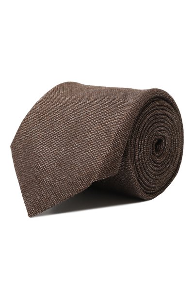 Мужской галстук из шелка и льна CORNELIANI, арт. 93U302-9320317