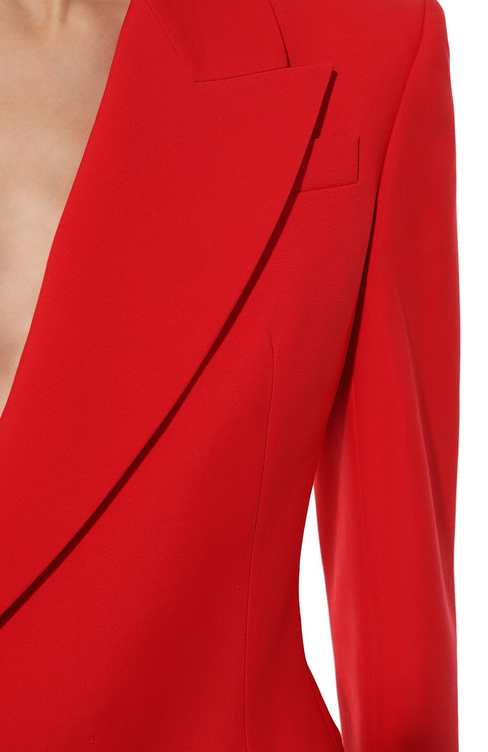 Шерстяной жакет ALEXANDER MCQUEEN красного цвета по цене 360500 руб., арт. 745244/QJACX, фото 5 Шерстяной жакет ALEXANDER MCQUEEN, арт. 745244/QJACX, фото 5