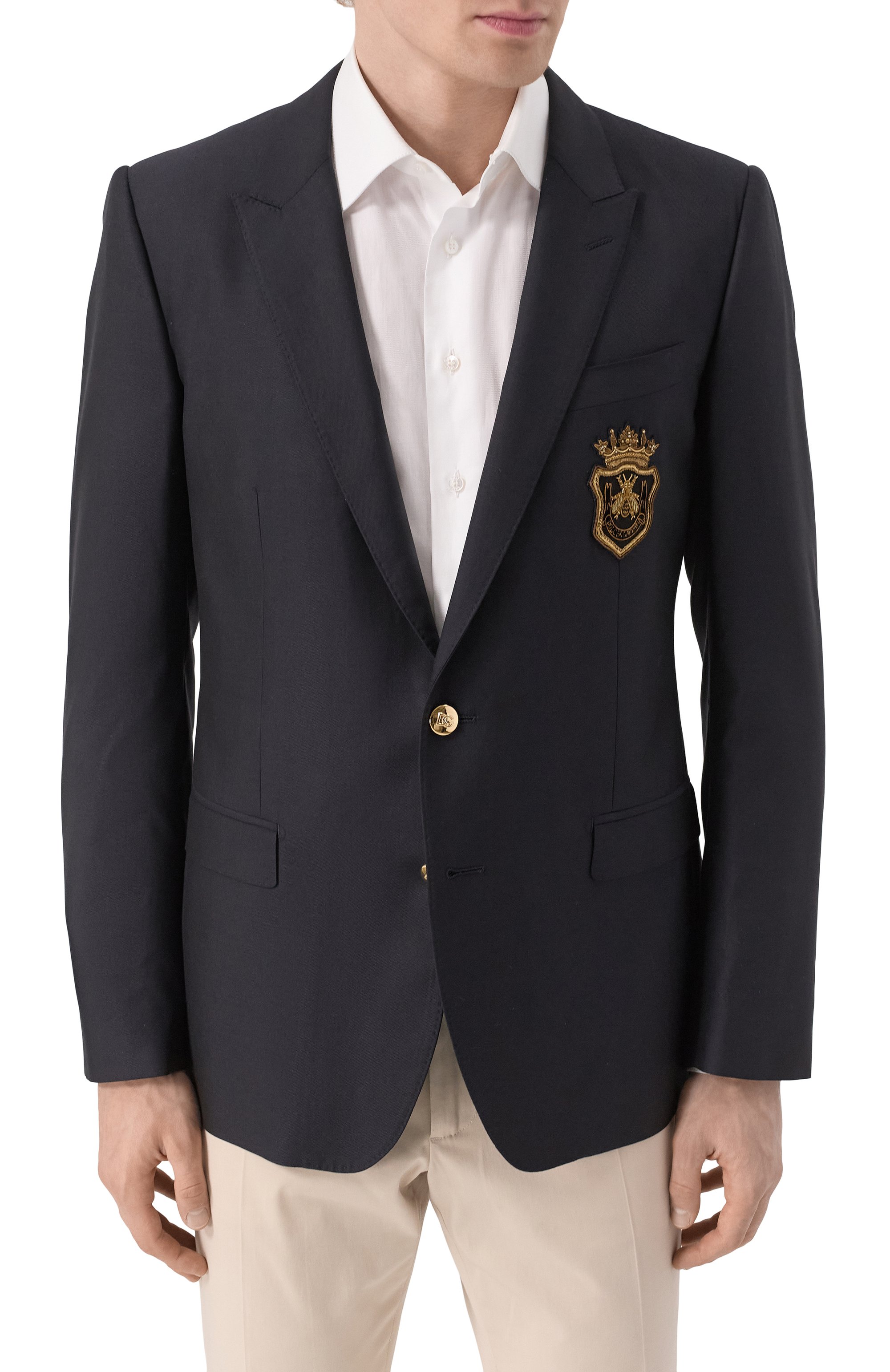 Пиджак из шерсти и шелка DOLCE & GABBANA, арт. G2LK0Z/FU3H1, фото 4