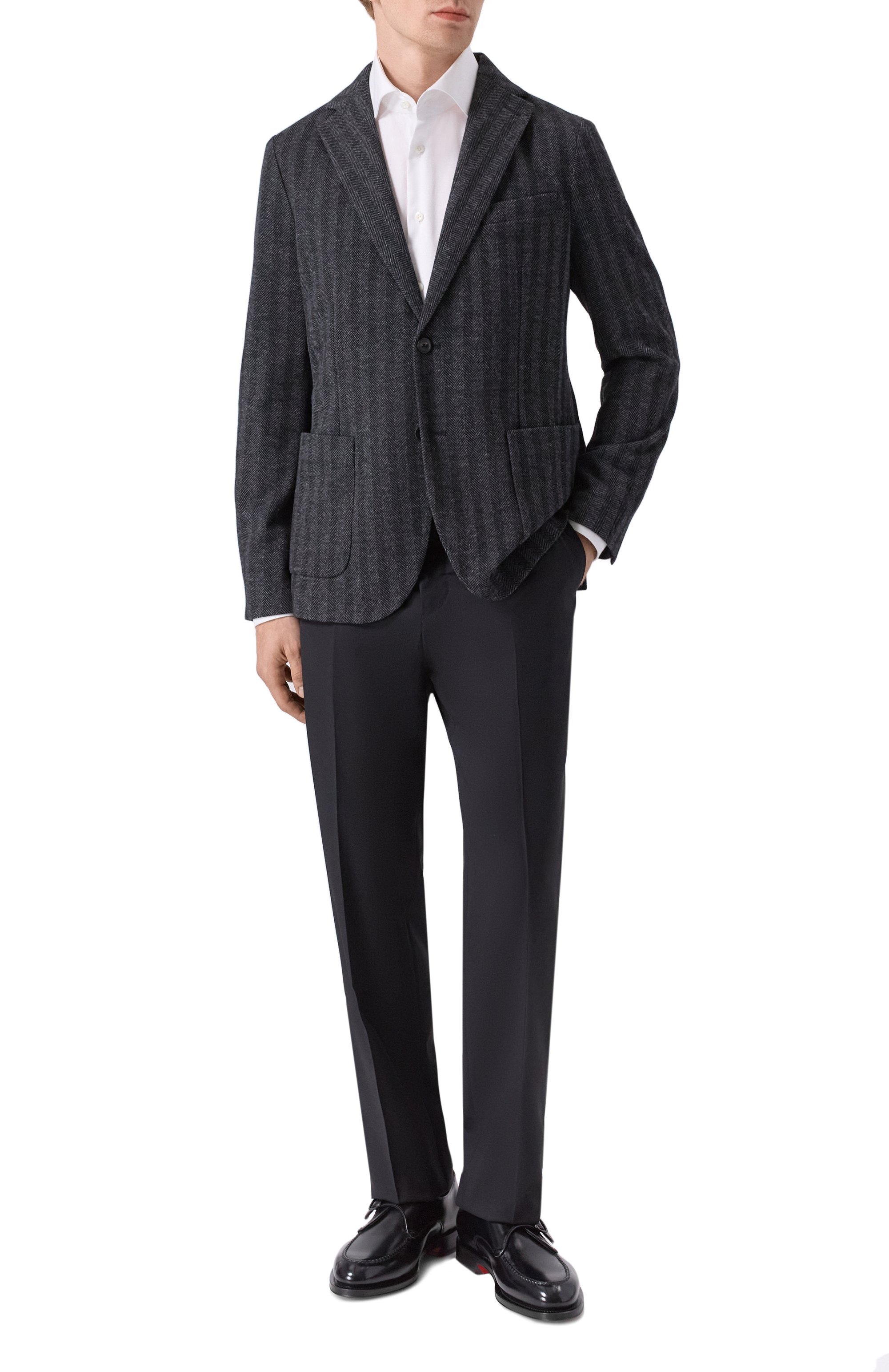 Пиджак из шерсти и хлопка CIRCOLO 1901, арт. CN5061, фото 2