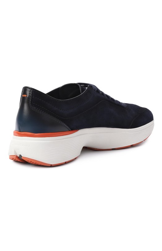 Замшевые кроссовки Bounce Santoni MBBG22070BARKS0G Синий  MBBG22070BARKS0G Фото 5