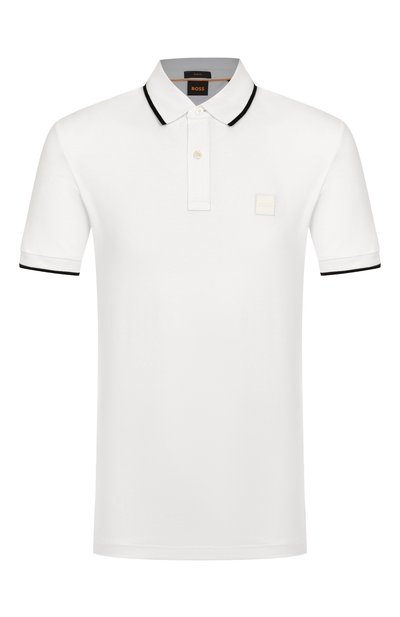 Мужское хлопковое поло BOSS ORANGE, арт. 50507699