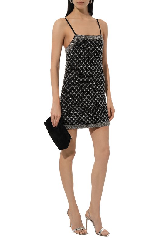 Платье с отделкой стразами Pinko 104448/A283 Чёрный  104448/A283 Фото 2