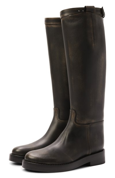 Женские кожаные сапоги ANN DEMEULEMEESTER, арт. B0010078/LT192