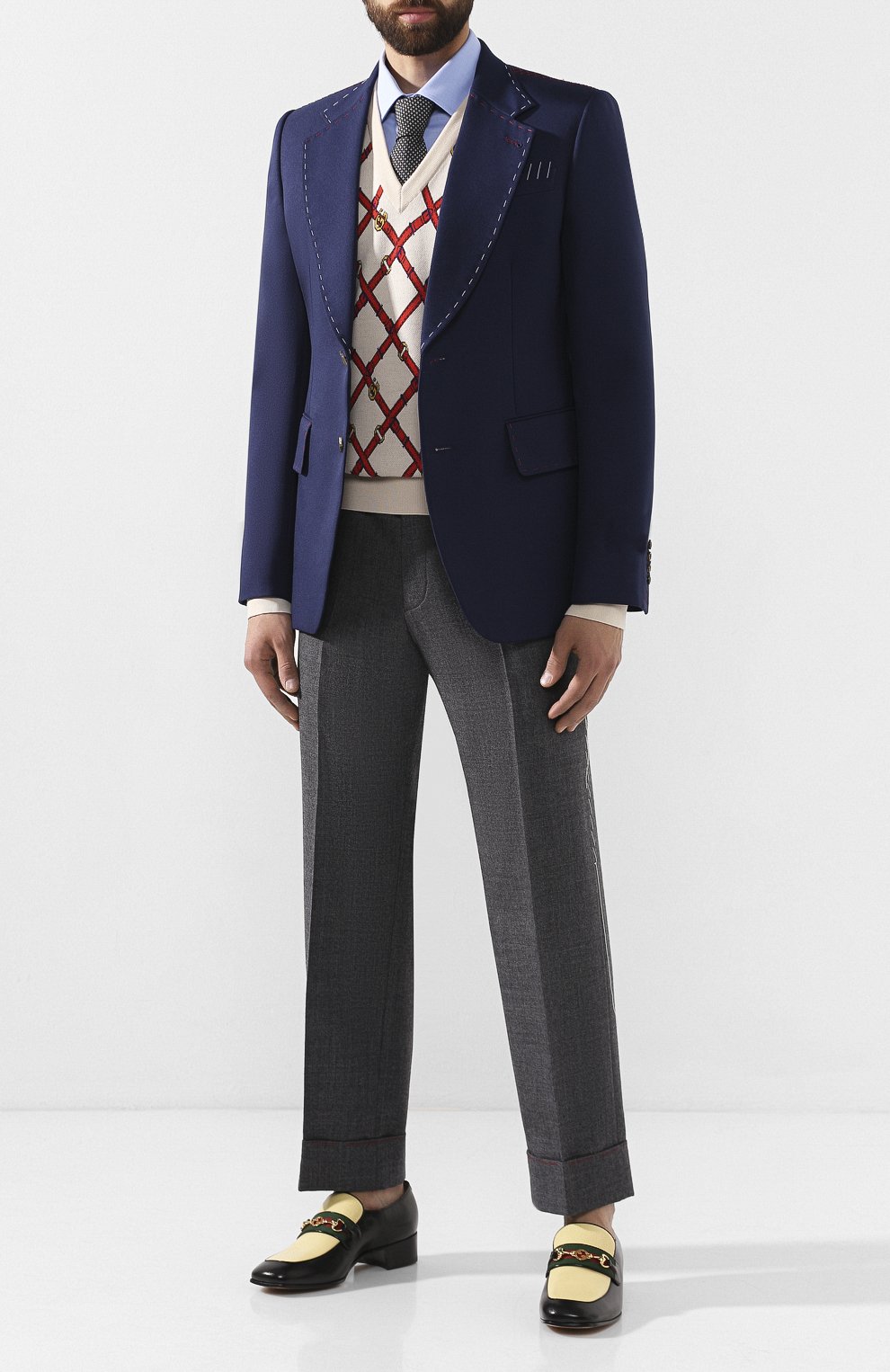 Кожаные лоферы GUCCI, арт. 574842/1D020, фото 2