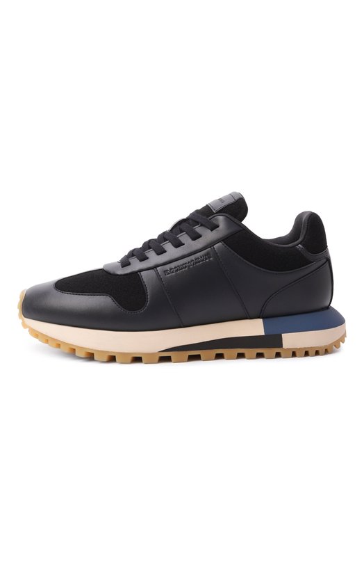 Кожаные кроссовки Emporio Armani EM002851/AF18013 Синий  EM002851/AF18013 Фото 4