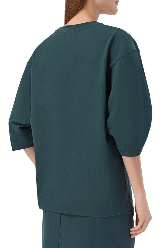 Хлопковая футболка Dries Van Noten 011107/3603 Зелёный  011107/3603 Фото 4