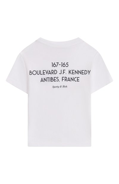 Хлопковая футболка SPORTY AND RICH, арт. T004860666WH50, фото 2