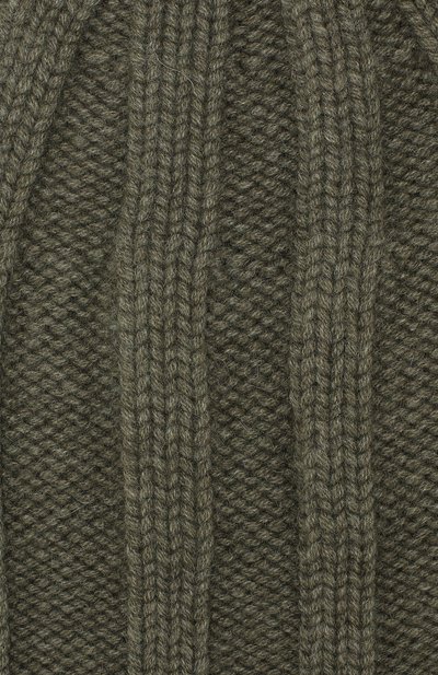 Кашемировая шапка BRUNELLO CUCINELLI хаки цвета по цене 34800 руб., арт. M2294000, фото 3 Кашемировая шапка BRUNELLO CUCINELLI, арт. M2294000, фото 3