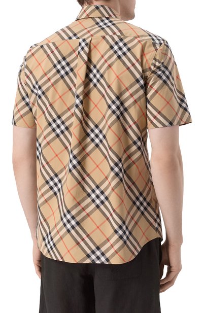 Хлопковая рубашка BURBERRY, арт. 8087637, фото 4