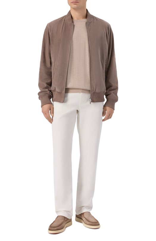 Замшевый бомбер MVST M26.2PM.L026/METIS SUEDE/PERF0RATED 6MM Бежевый  M26.2PM.L026/METIS SUEDE/PERF0RATED 6MM Фото 2