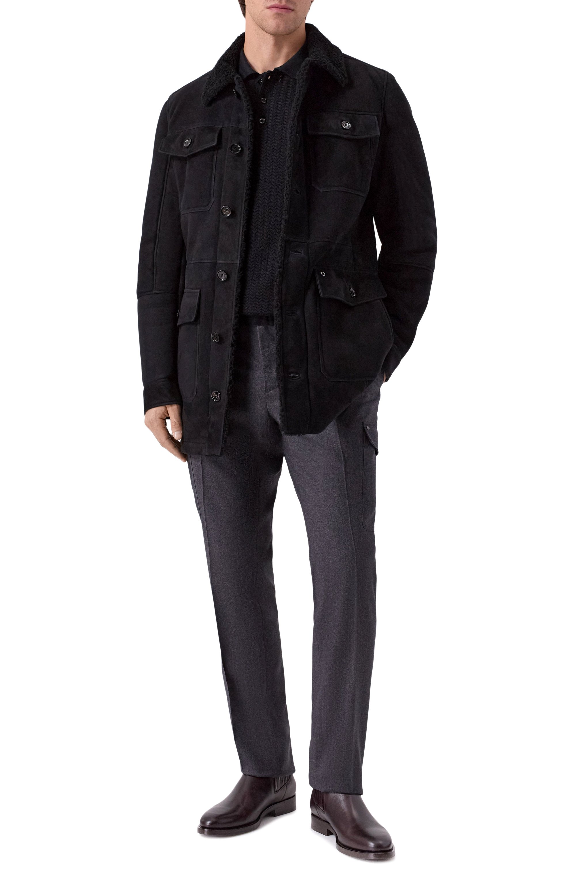 Шерстяные брюки-карго STEFANO RICCI, арт. M1T4300040/W0029T/60, фото 2