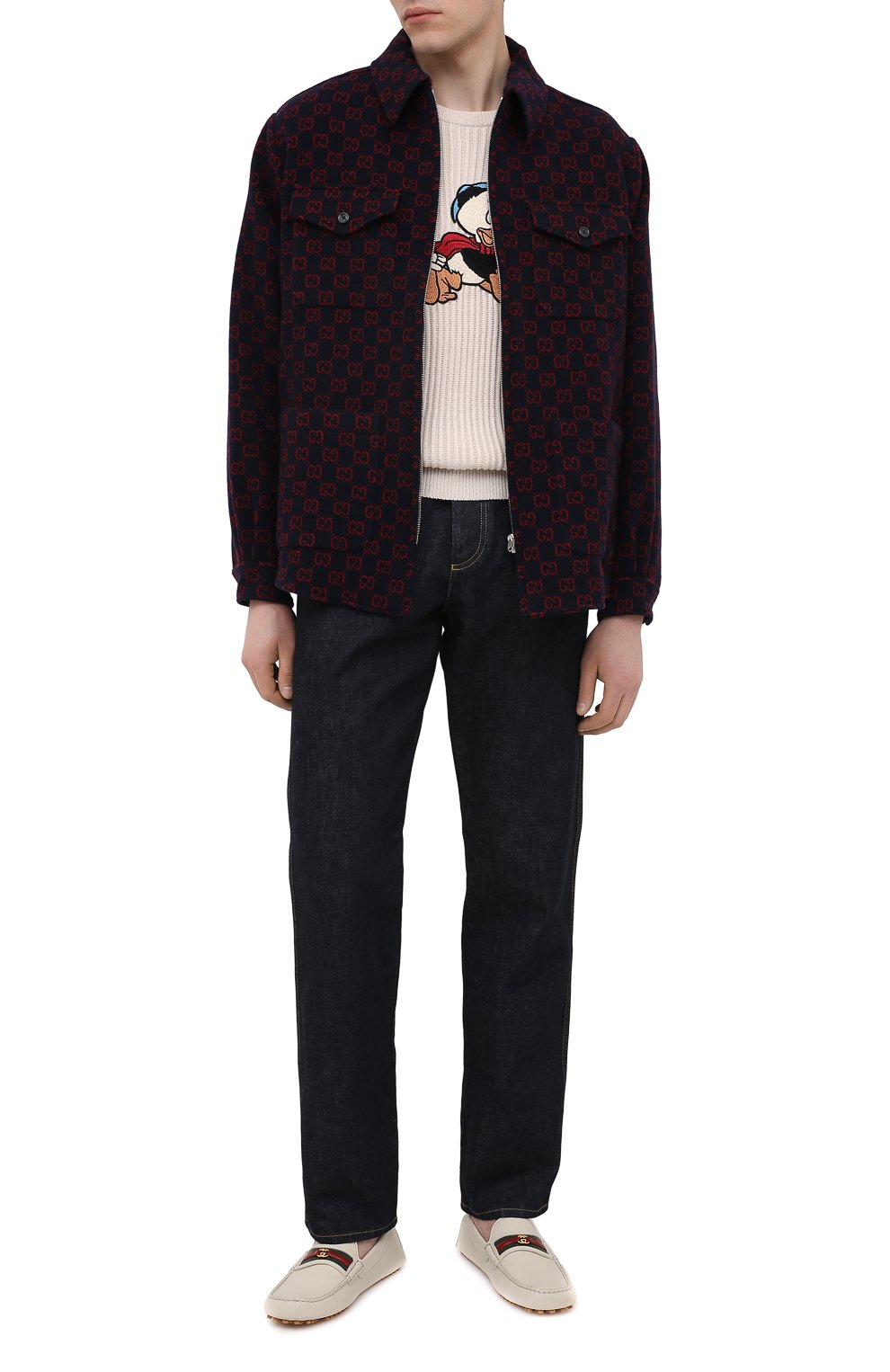 Кожаные мокасины GUCCI, арт. 648039/1XH30, фото 2