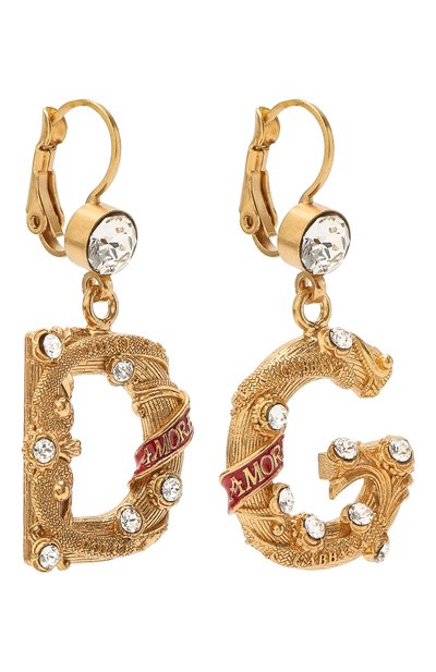 Серьги DOLCE & GABBANA золотого цвета по цене 46850 руб., арт. WEM6M4/W1111, фото 4 Серьги DOLCE & GABBANA, арт. WEM6M4/W1111, фото 4