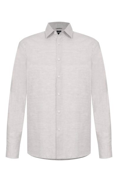 Мужская рубашка изо льна и хлопка BOSS, арт. 50561124