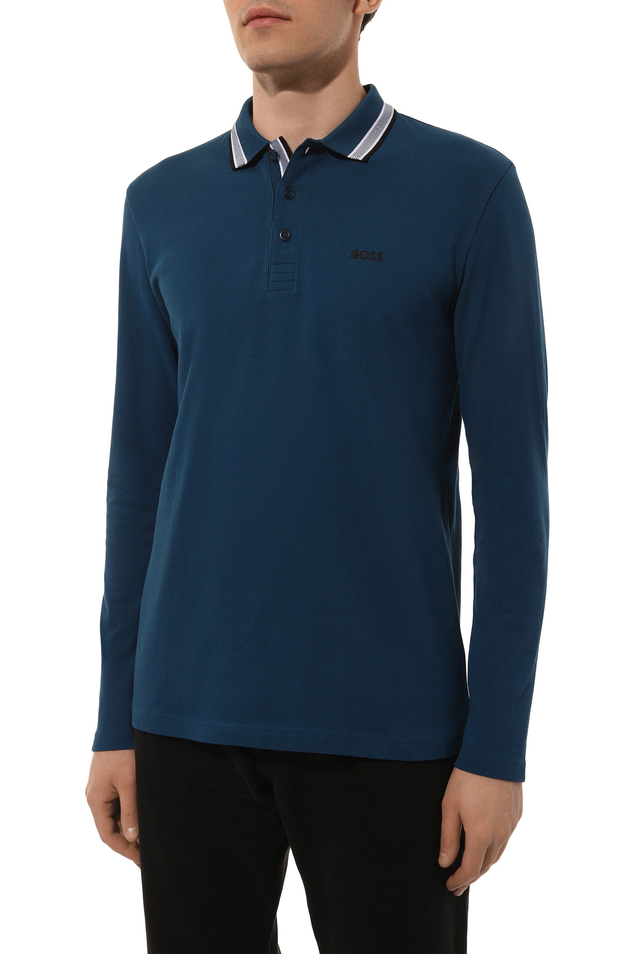 Хлопковое поло BOSS GREEN, арт. 50506191, фото 3