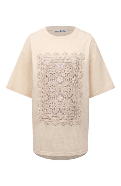 Женская хлопковая футболка ACNE STUDIOS, арт. AL0228