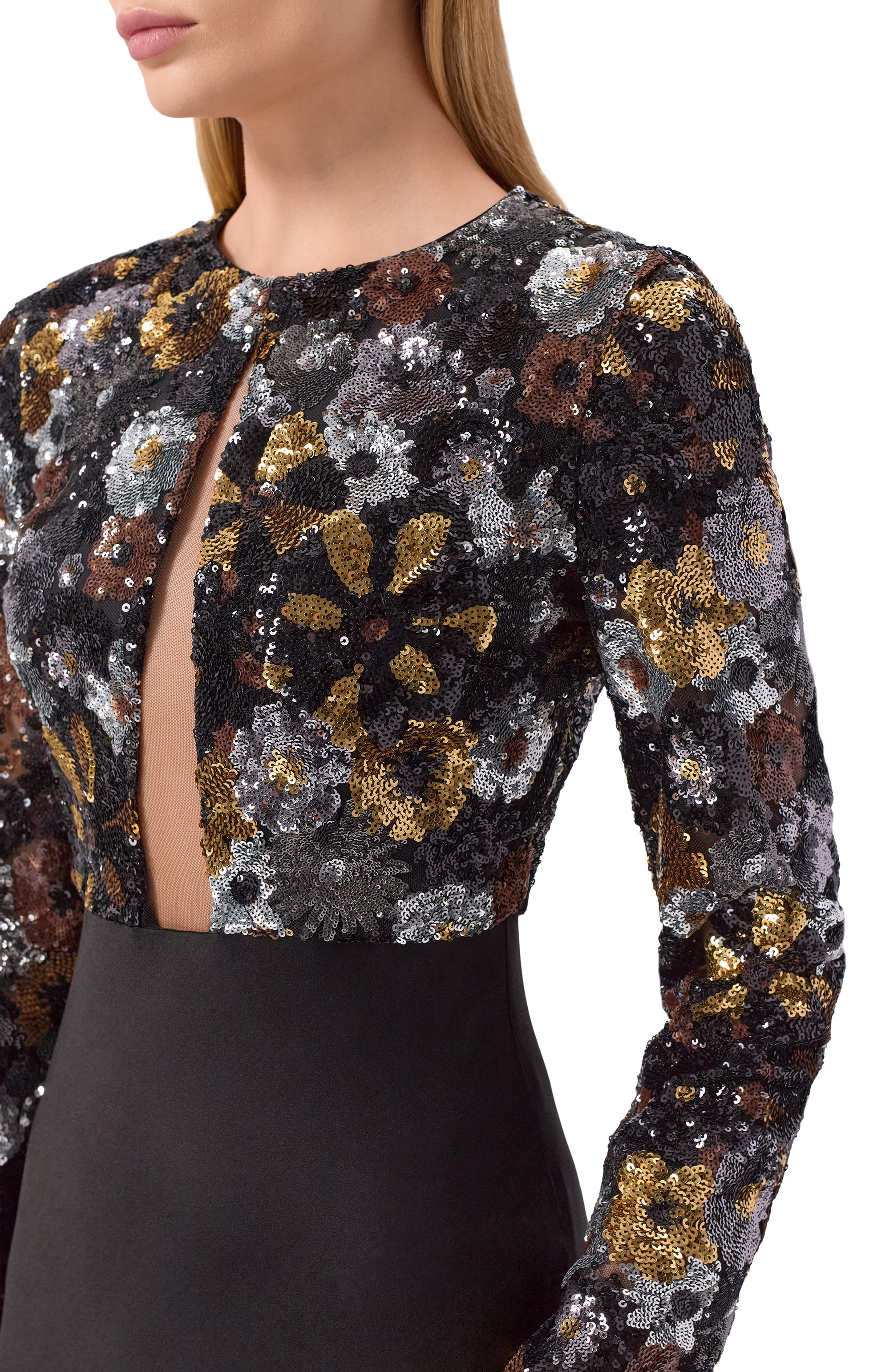 Платье с отделкой пайетками MAX MARA STUDIO, арт. LASTRA, фото 4