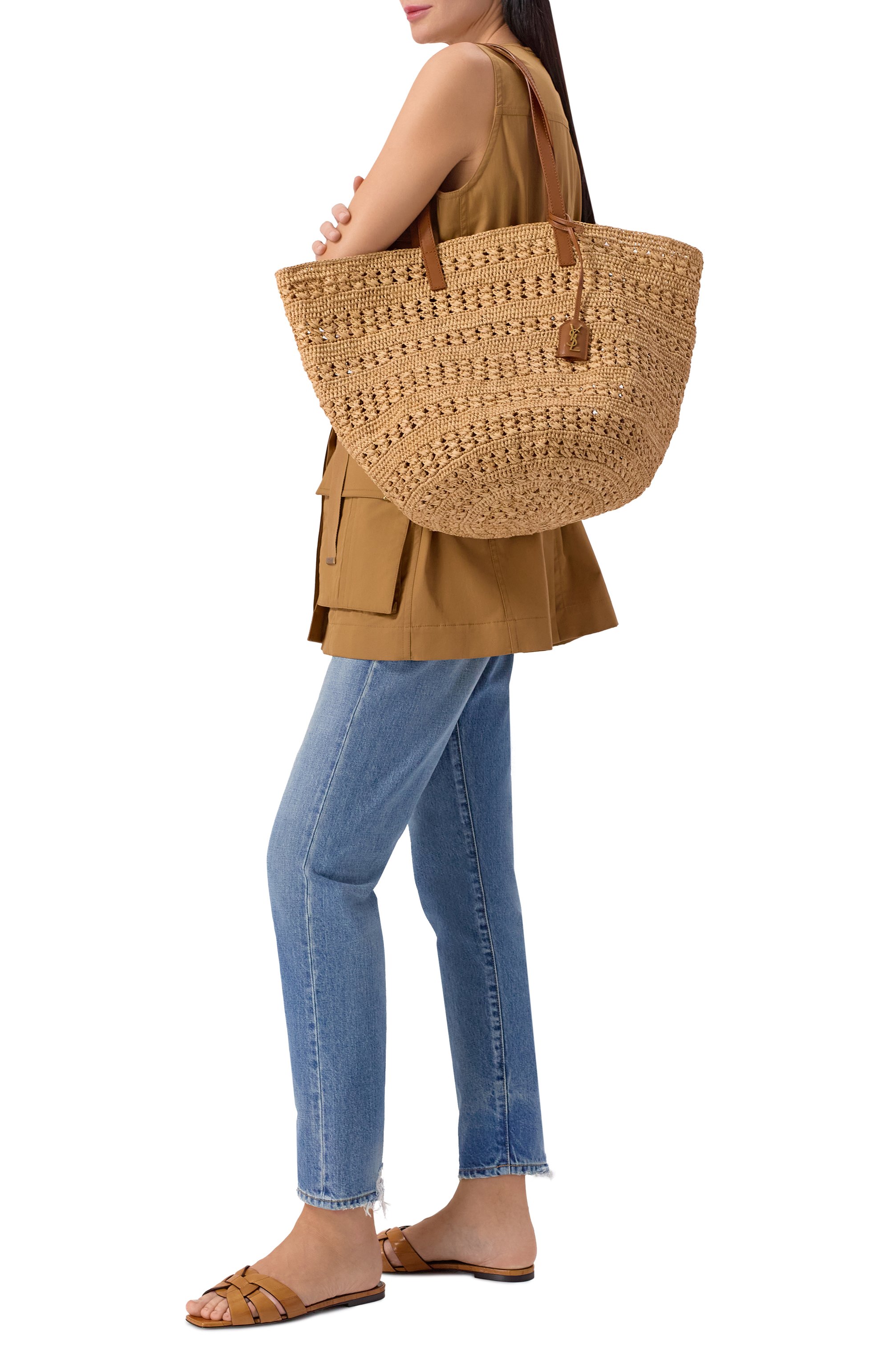 Сумка panier medium SAINT LAURENT, арт. 761457/GAAAC, фото 7