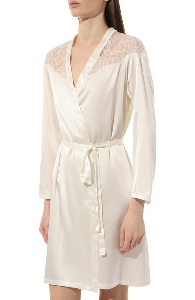 Шелковый халат LISE CHARMEL молочного цвета по цене 54180 руб., арт. ALH2072, фото 3 Шелковый халат LISE CHARMEL, арт. ALH2072, фото 3