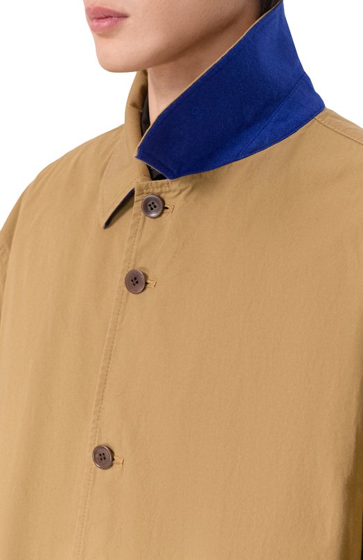 Хлопковый плащ Undercover UP2E4302 Бежевый  UP2E4302 Фото 5