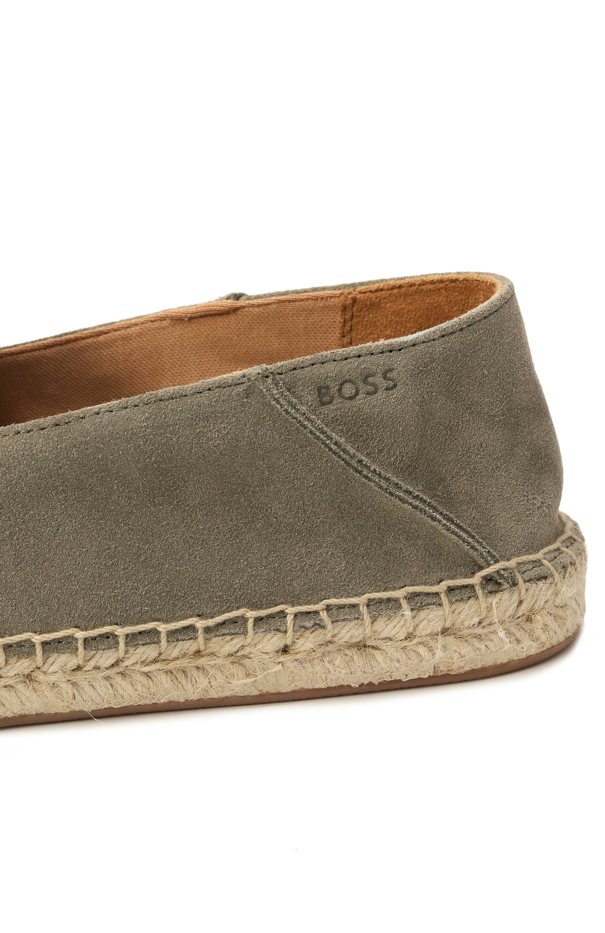 Замшевые эспадрильи madeira BOSS хаки цвета по цене 20950 руб., арт. 50541781, фото 7 Замшевые эспадрильи madeira BOSS, арт. 50541781, фото 7