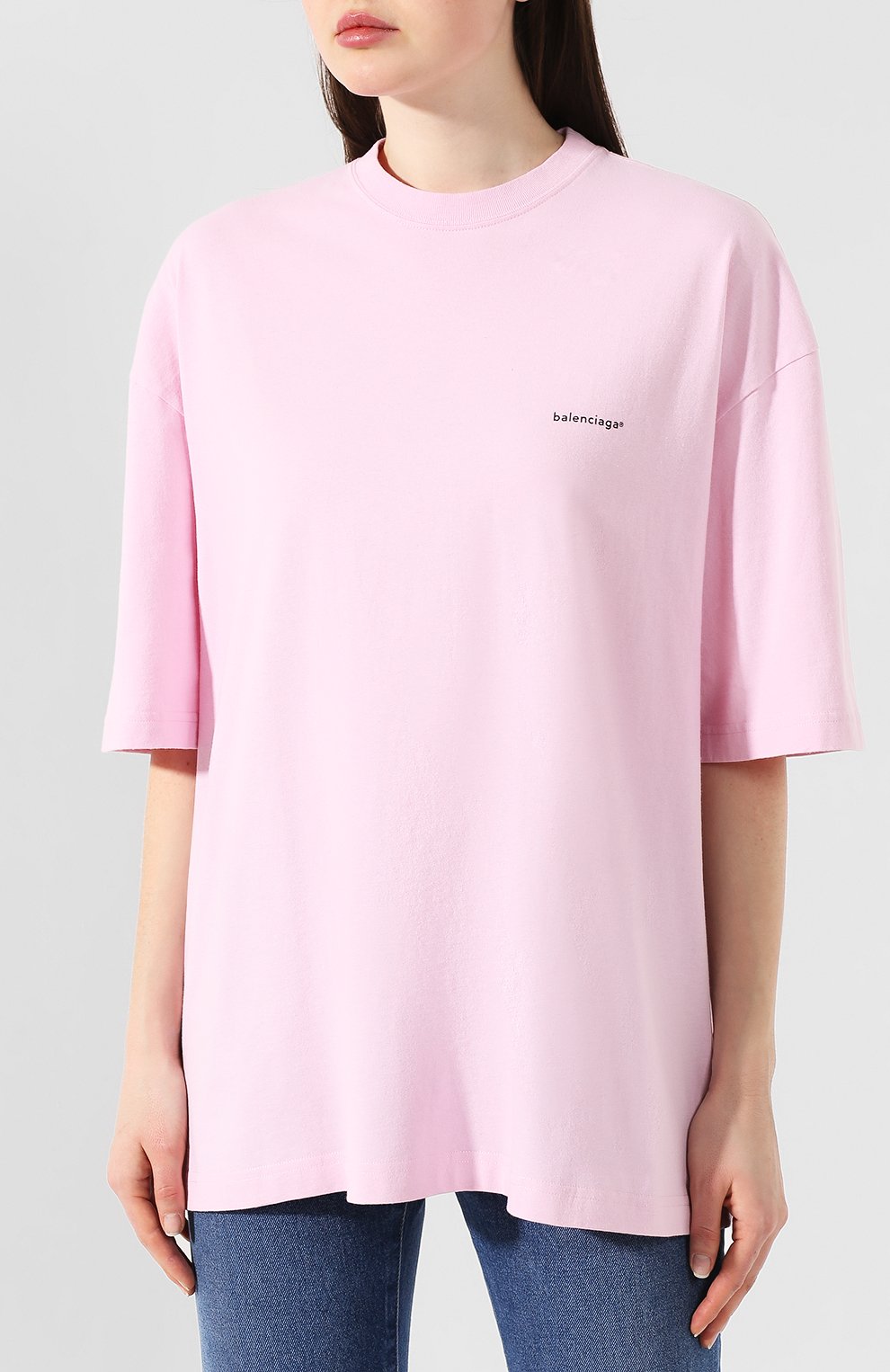 Хлопковая футболка BALENCIAGA, арт. 571205/TEV18, фото 3