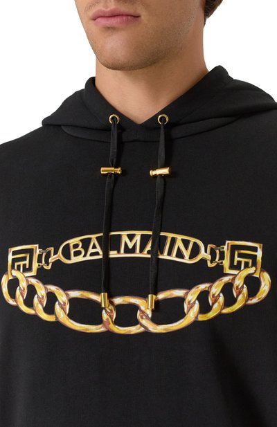 Хлопковое худи BALMAIN, арт. FH1JT047/GE97, фото 5