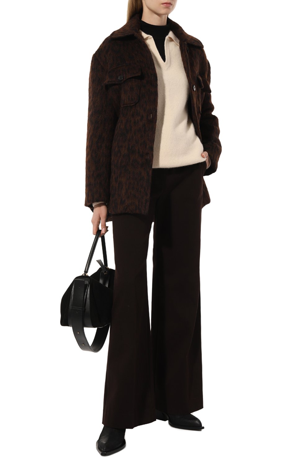 Пуловер из шерсти и вискозы LESYANEBO, арт. FW23/KNIT0012, фото 2