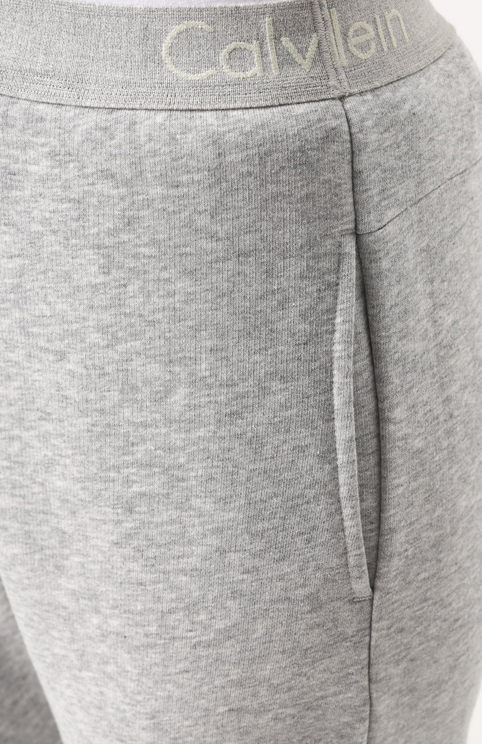 Укороченные хлопковые брюки CALVIN KLEIN серого цвета по цене 6770 руб., арт. QS5994E, фото 5 Укороченные хлопковые брюки CALVIN KLEIN, арт. QS5994E, фото 5