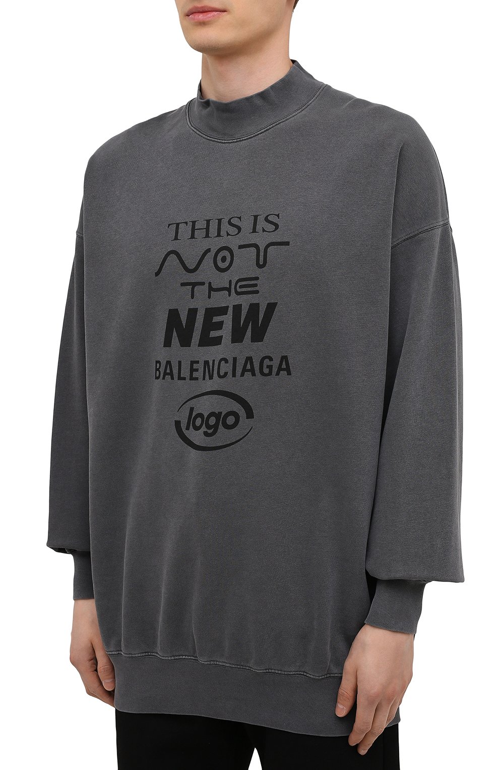 Хлопковый свитшот BALENCIAGA, арт. 652981/TKVE4, фото 3