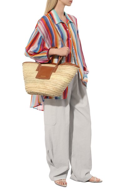Блузка из хлопка и шелка MISSONI разноцветного цвета по цене 78150 руб., арт. MC24SK00/BW00PN, фото 2 Блузка из хлопка и шелка MISSONI, арт. MC24SK00/BW00PN, фото 2