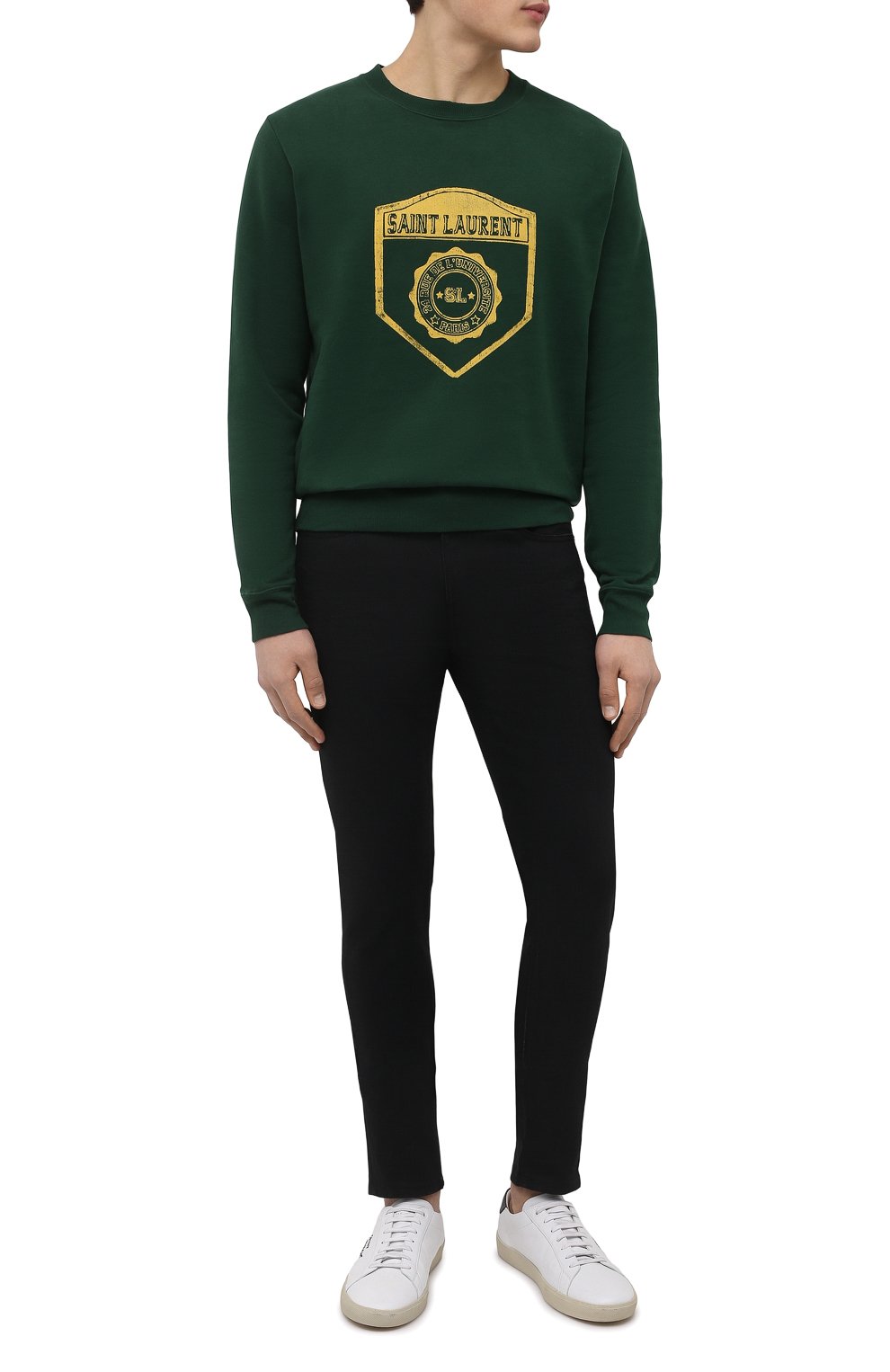 Хлопковый свитшот SAINT LAURENT, арт. 686608/Y36RN, фото 2