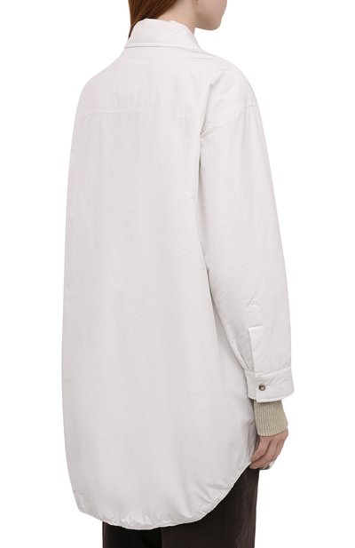 Утепленная куртка BRUNELLO CUCINELLI белого цвета по цене 385000 руб., арт. MB5749750, фото 4 Утепленная куртка BRUNELLO CUCINELLI, арт. MB5749750, фото 4