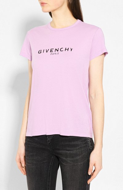 Хлопковая футболка GIVENCHY, арт. BW707X3Z0Y, фото 3
