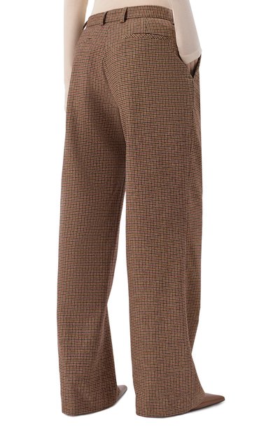 Шерстяные брюки THE KOOPLES коричневого цвета по цене 39350 руб., арт. FPAN31013K, фото 4 Шерстяные брюки THE KOOPLES, арт. FPAN31013K, фото 4