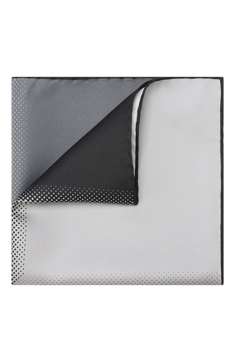 Мужской шелковый платок LANVIN серого цвета, арт. 2424/HANDKERCHIEF | Фото 1 (Материал: Текстиль, Шелк; Статус проверки: Проверено, Проверена категория; Нос: Не проставлено)