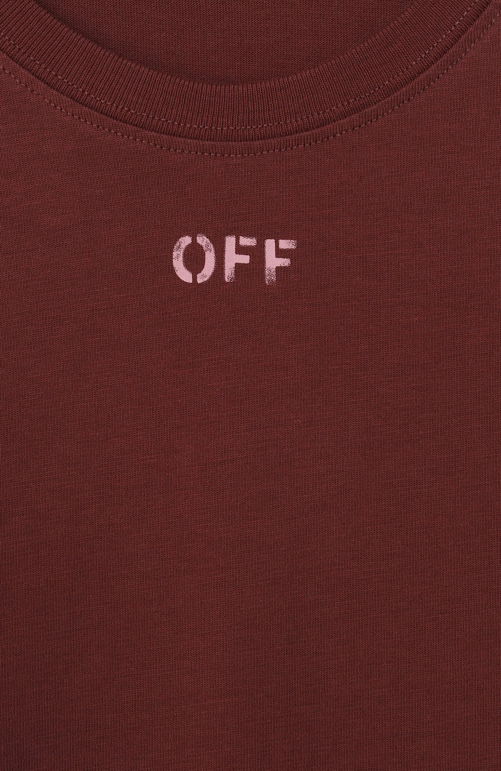 Хлопковый лонгслив OFF-WHITE, арт. 0GAB00CF26JER0016, фото 3