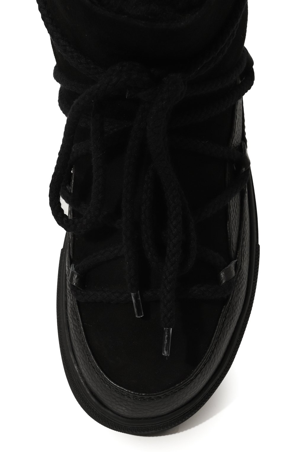 Замшевые сапоги classic INUIKII черного цвета по цене 36950 руб., арт. 55102-001, фото 6 Замшевые сапоги classic INUIKII, арт. 55102-001, фото 6