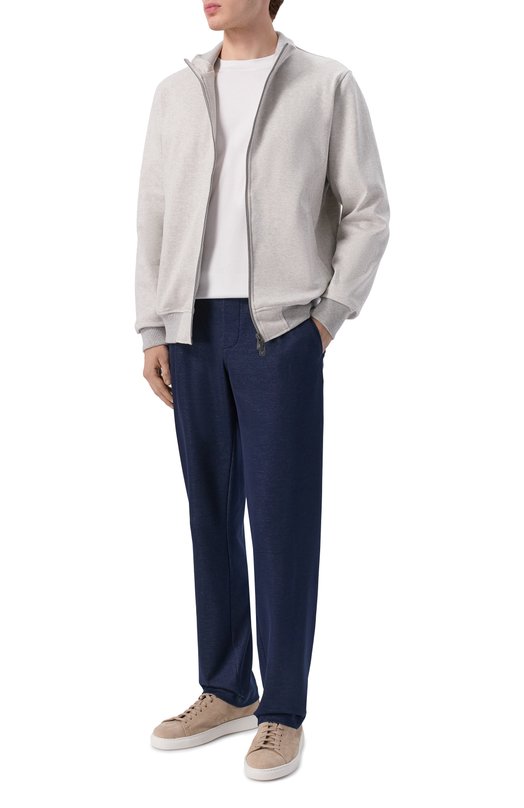 Хлопковые брюки Capobianco 20M706.BL00. Синий  20M706.BL00. Фото 2