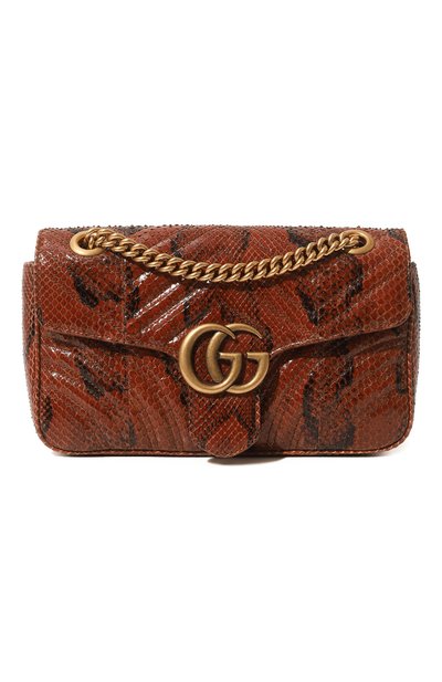 Сумка gg marmont small из кожи питона GUCCI, арт. 443497 LU3NT, фото 1