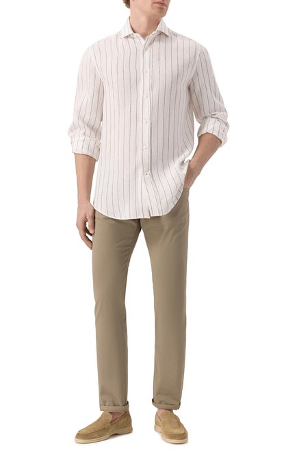 Мужская льняная рубашка BRUNELLO CUCINELLI, арт. MM6860028
