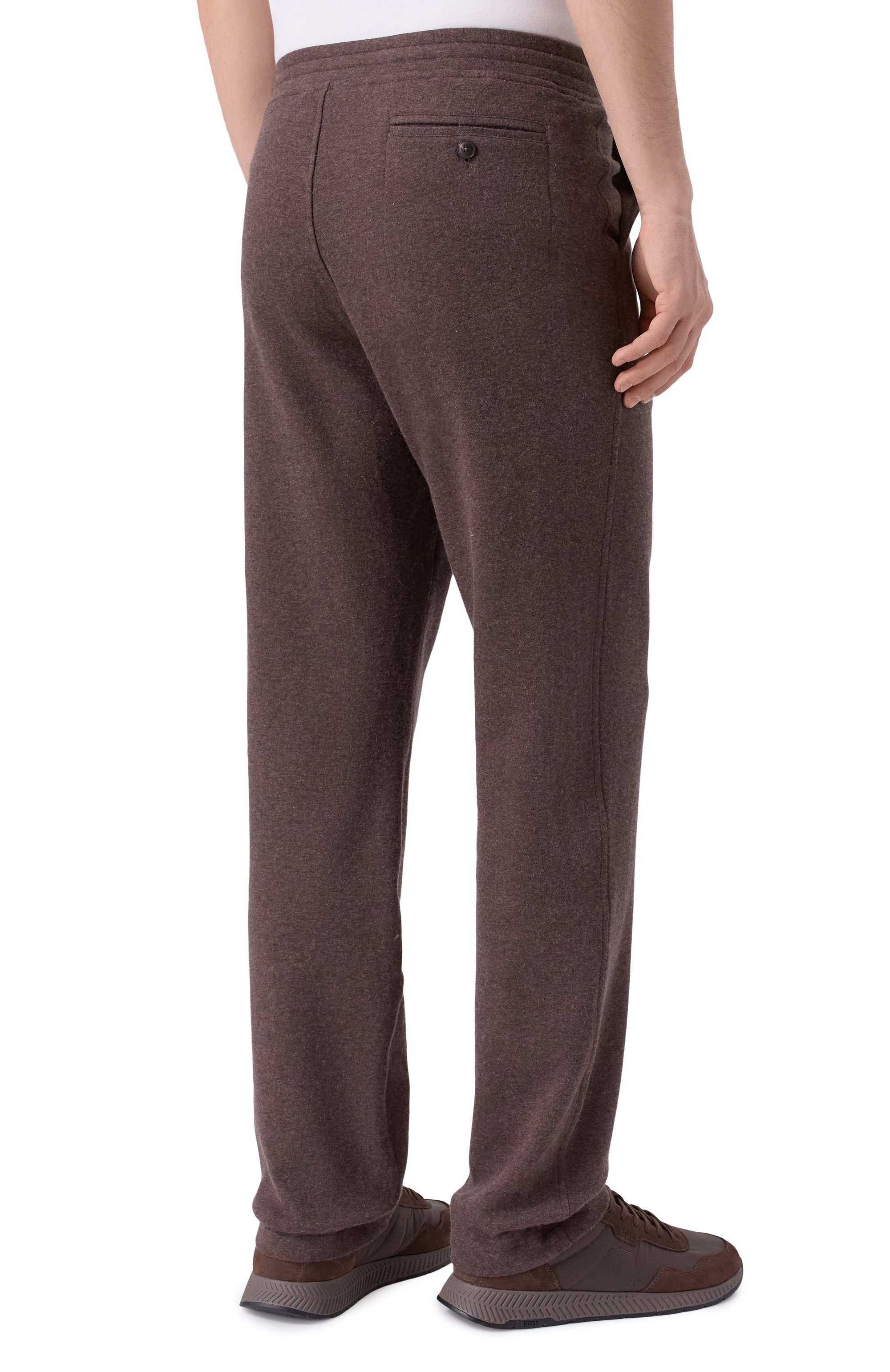 Брюки из хлопка и кашемира CAPOBIANCO, арт. 19M707.LB00., фото 4