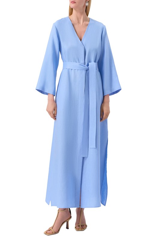 Льняное платье Sashaverse D248/TR/9108.401/SS25 Голубой  D248/TR/9108.401/SS25 Фото 3