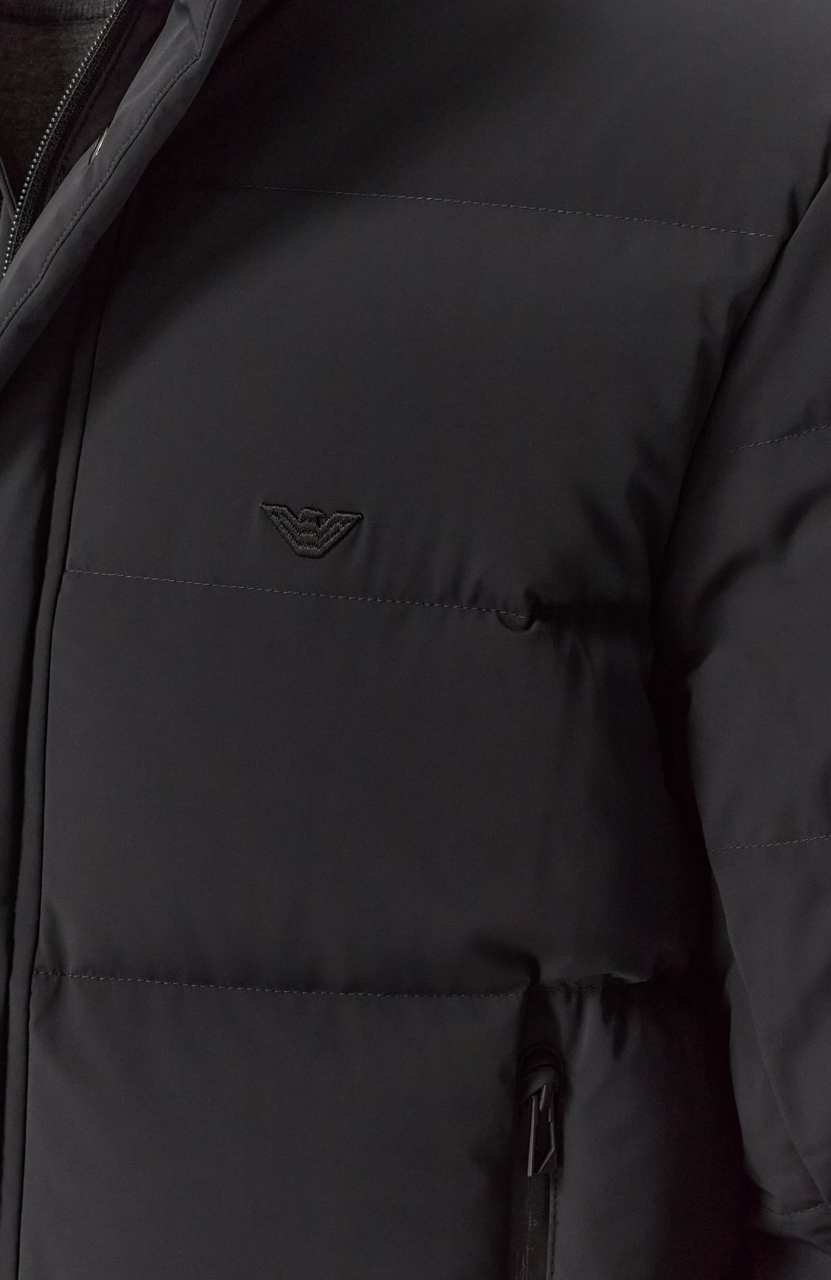 Пуховик EMPORIO ARMANI черного цвета по цене 57900 руб., арт. EM004948/AF18499, фото 5 Пуховик EMPORIO ARMANI, арт. EM004948/AF18499, фото 5