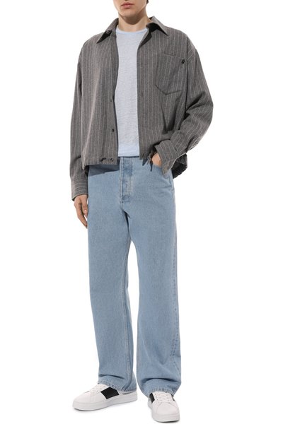 Льняная футболка ZIMMERLI светло-голубого цвета по цене 14950 руб., арт. 4310-S1369, фото 2 Льняная футболка ZIMMERLI, арт. 4310-S1369, фото 2