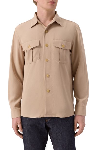 Рубашка из ли�оцелла CANALI, арт. 31016/AE05574, фото 3